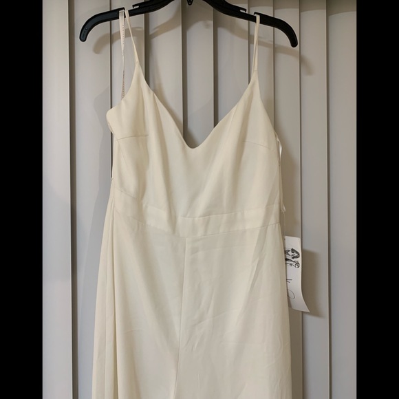 Hayley Paige 5868 crepe bridesmaid jumpsuit - Picture 4 of 6